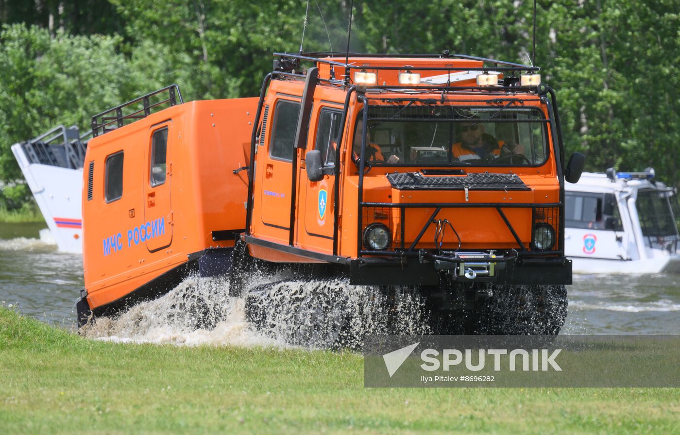 Russia Emergencies Ministry Drills