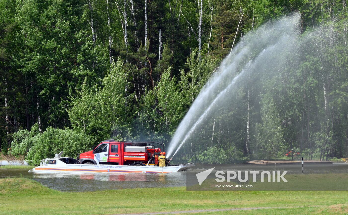 Russia Emergencies Ministry Drills