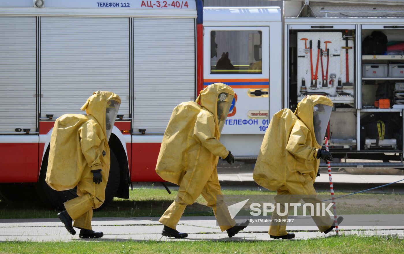 Russia Emergencies Ministry Drills