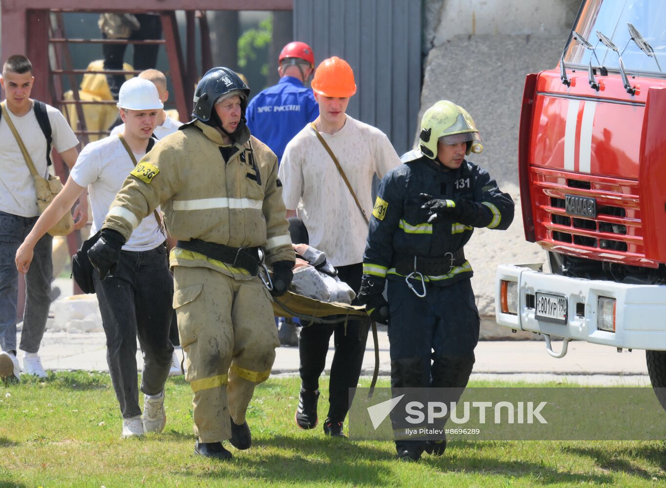 Russia Emergencies Ministry Drills