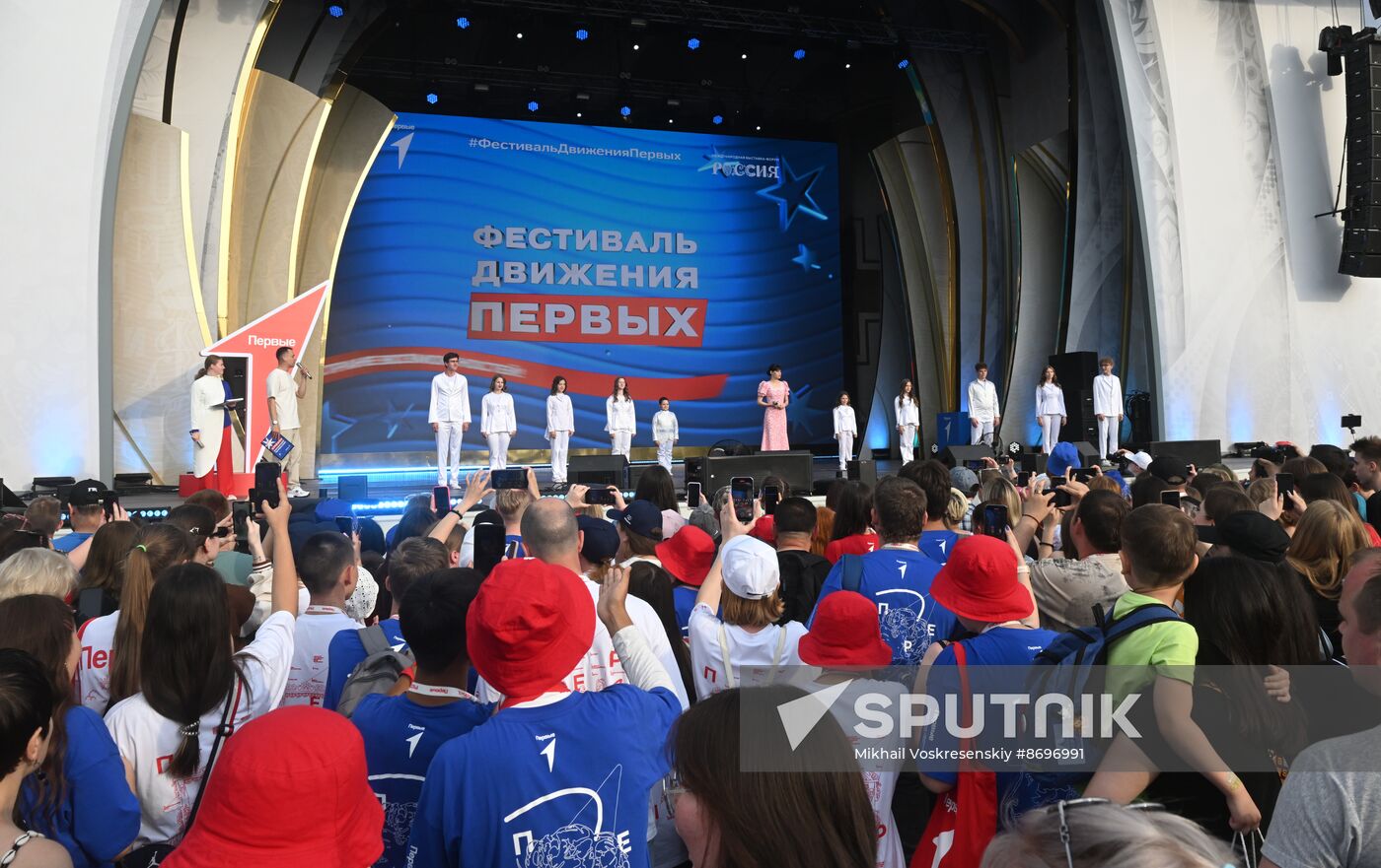 RUSSIA EXPO. Closing ceremony for Movement of the First Festival for Children and Youth
