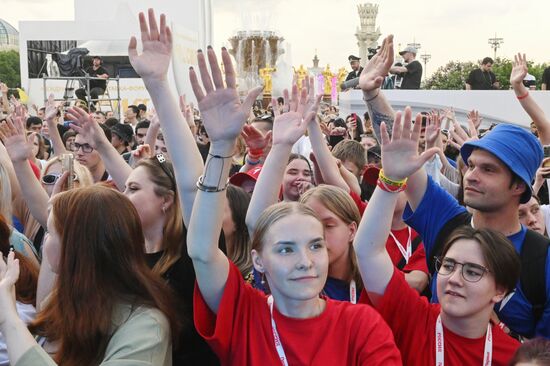 RUSSIA EXPO. Closing ceremony for Movement of the First Festival for Children and Youth