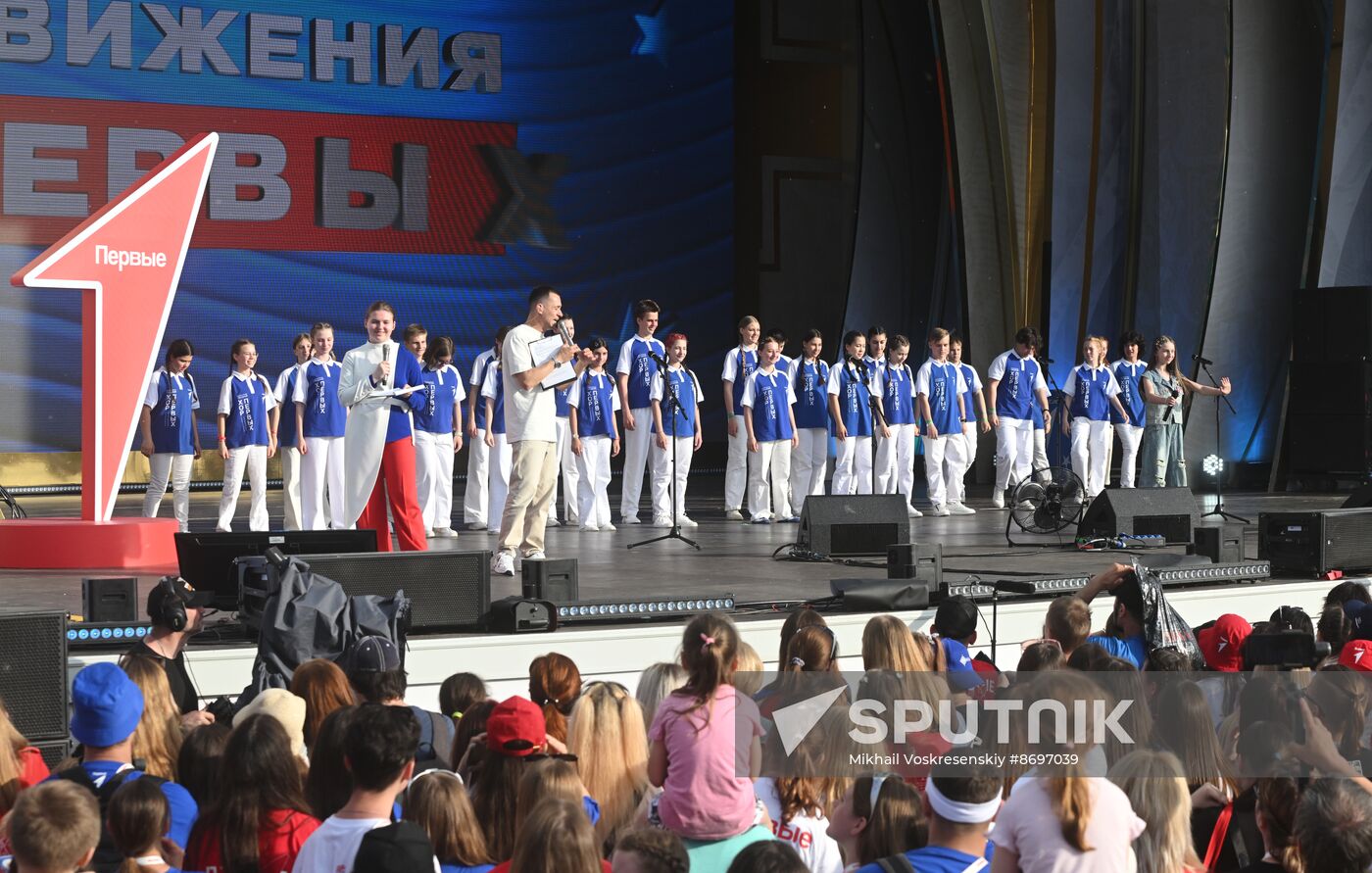 RUSSIA EXPO. Closing ceremony for Movement of the First Festival for Children and Youth