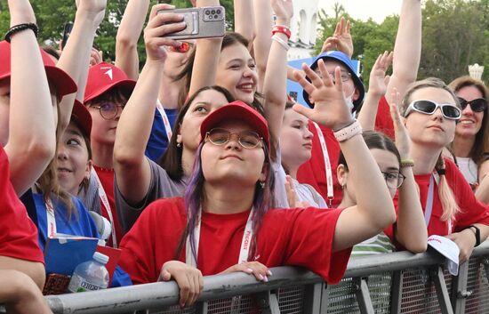 RUSSIA EXPO. Closing ceremony for Movement of the First Festival for Children and Youth