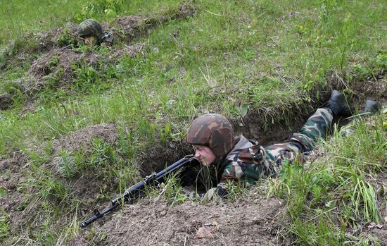 Russia Military Patriotic Club Training