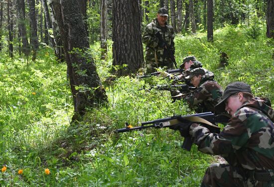 Russia Military Patriotic Club Training
