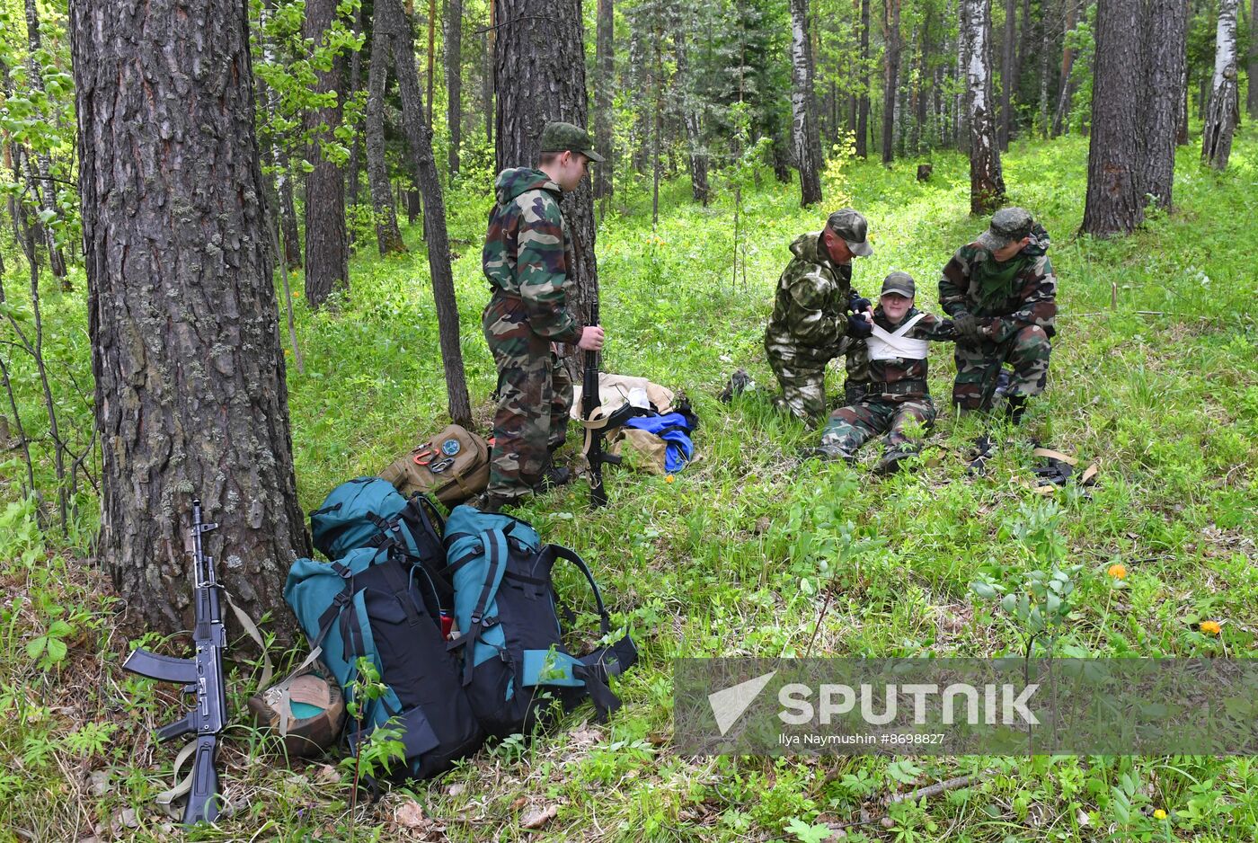 Russia Military Patriotic Club Training