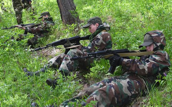 Russia Military Patriotic Club Training