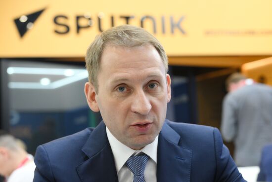 SPIEF-2024. Sputnik Radio studio