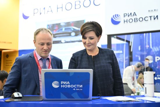 SPIEF-2024. RIA Novosti stand.