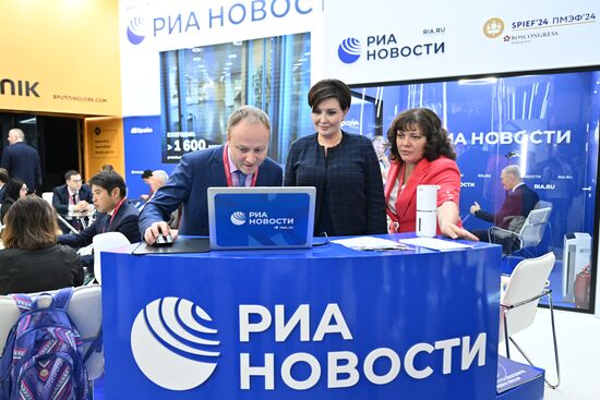 SPIEF-2024. RIA Novosti stand.