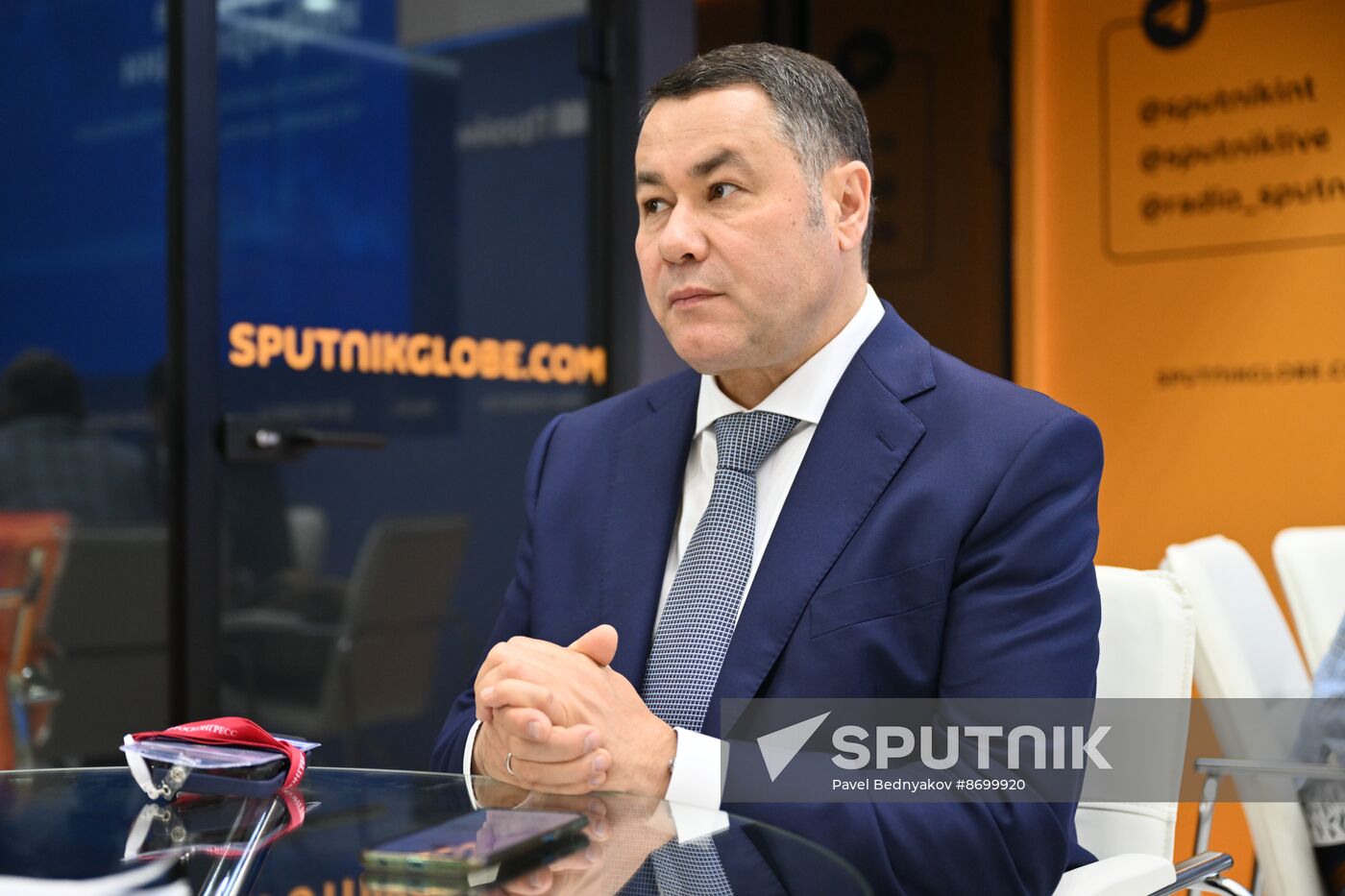 SPIEF-2024. Sputnik Radio studio