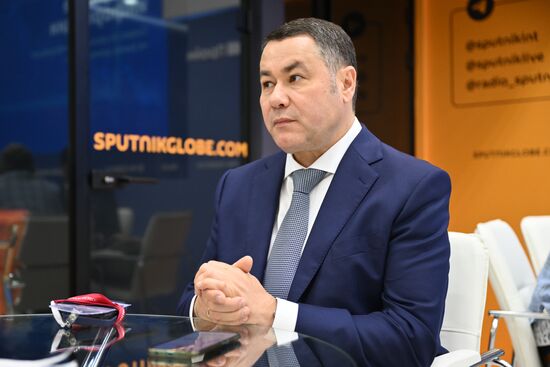 SPIEF-2024. Sputnik Radio studio