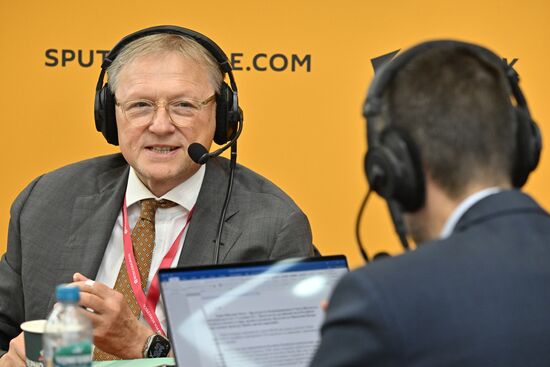 SPIEF-2024. Sputnik Radio studio