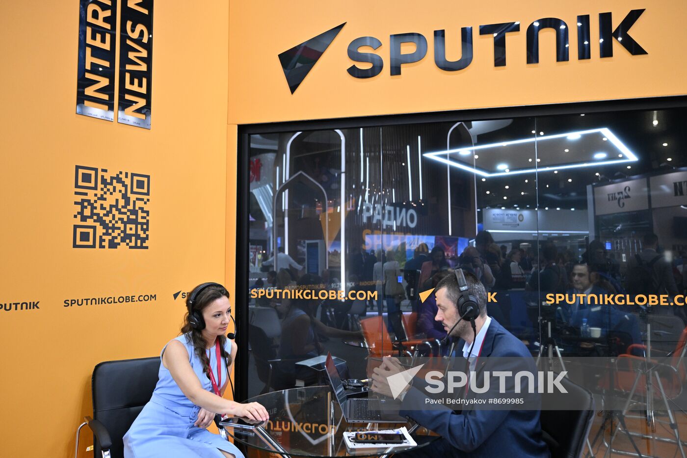 SPIEF-2024. Sputnik Radio studio