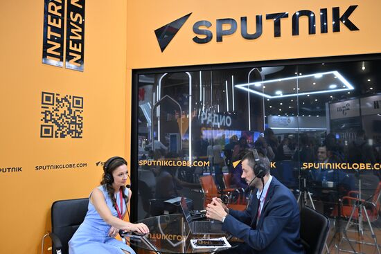 SPIEF-2024. Sputnik Radio studio