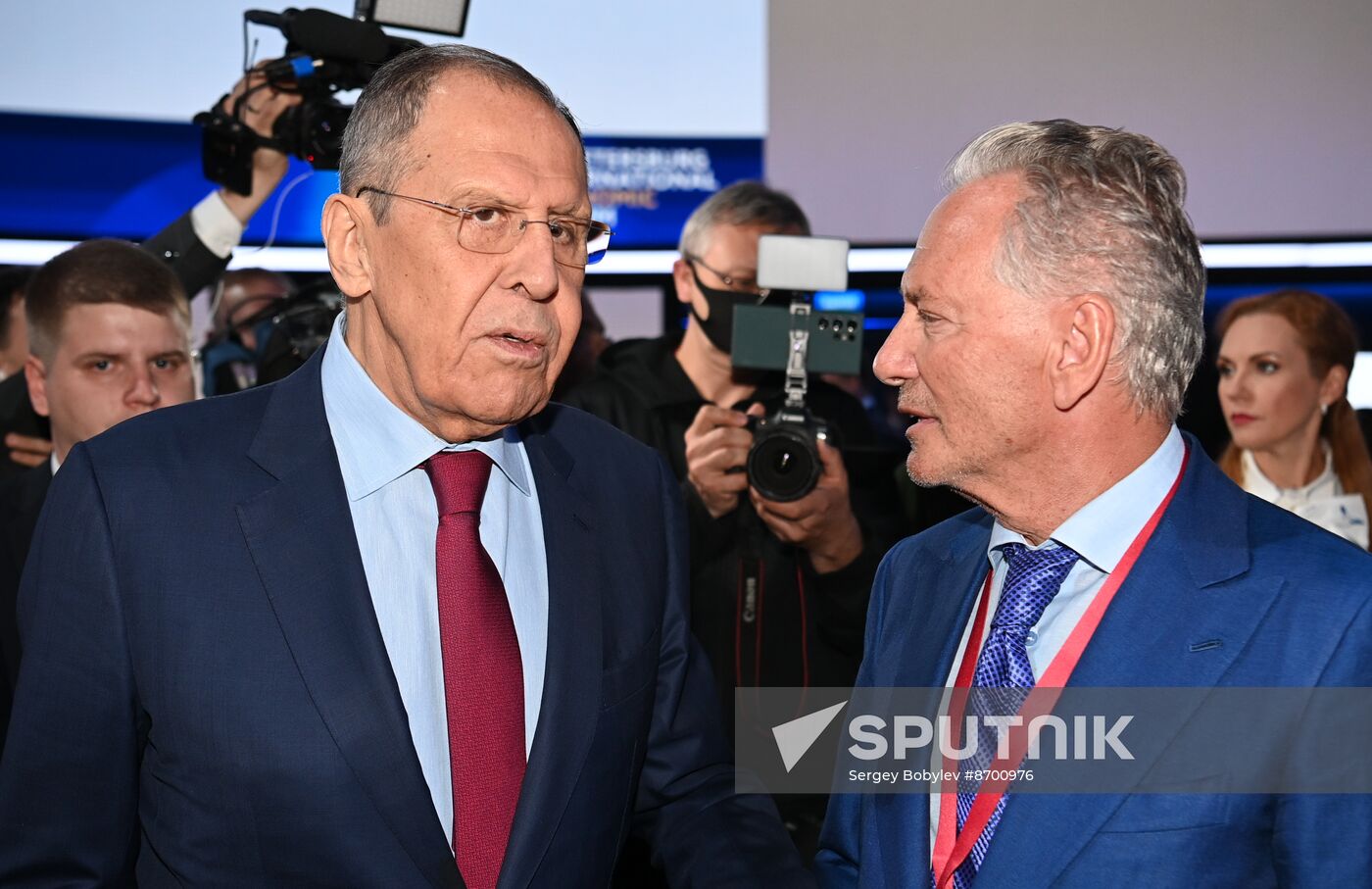 SPIEF-2024. Guests ahead of the plenary session