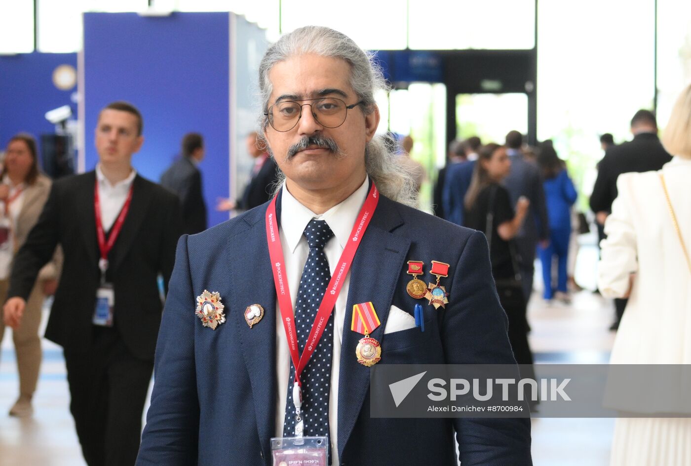 SPIEF-2024. Guests ahead of the plenary session