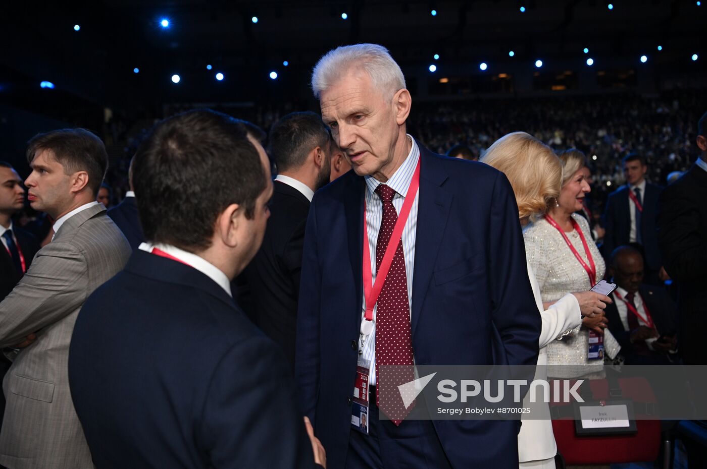 SPIEF-2024. Guests ahead of the plenary session