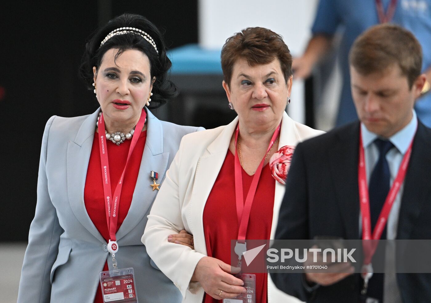 SPIEF-2024. Guests ahead of the plenary session