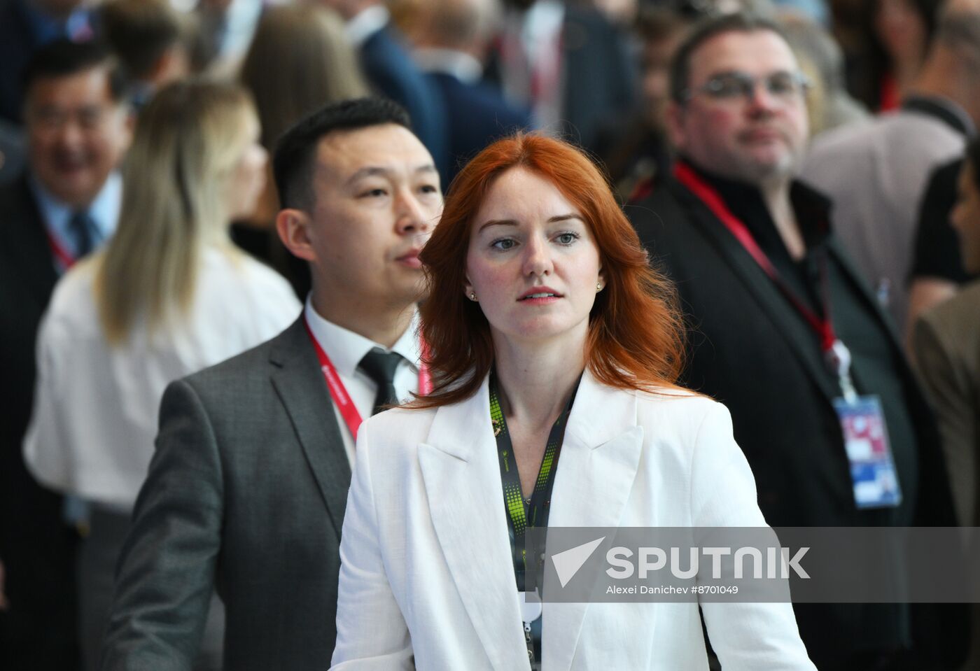 SPIEF-2024. Guests ahead of the plenary session