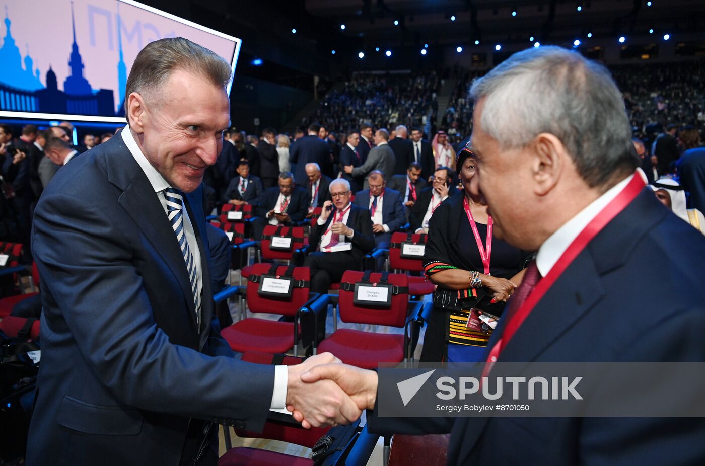 SPIEF-2024. Guests ahead of the plenary session