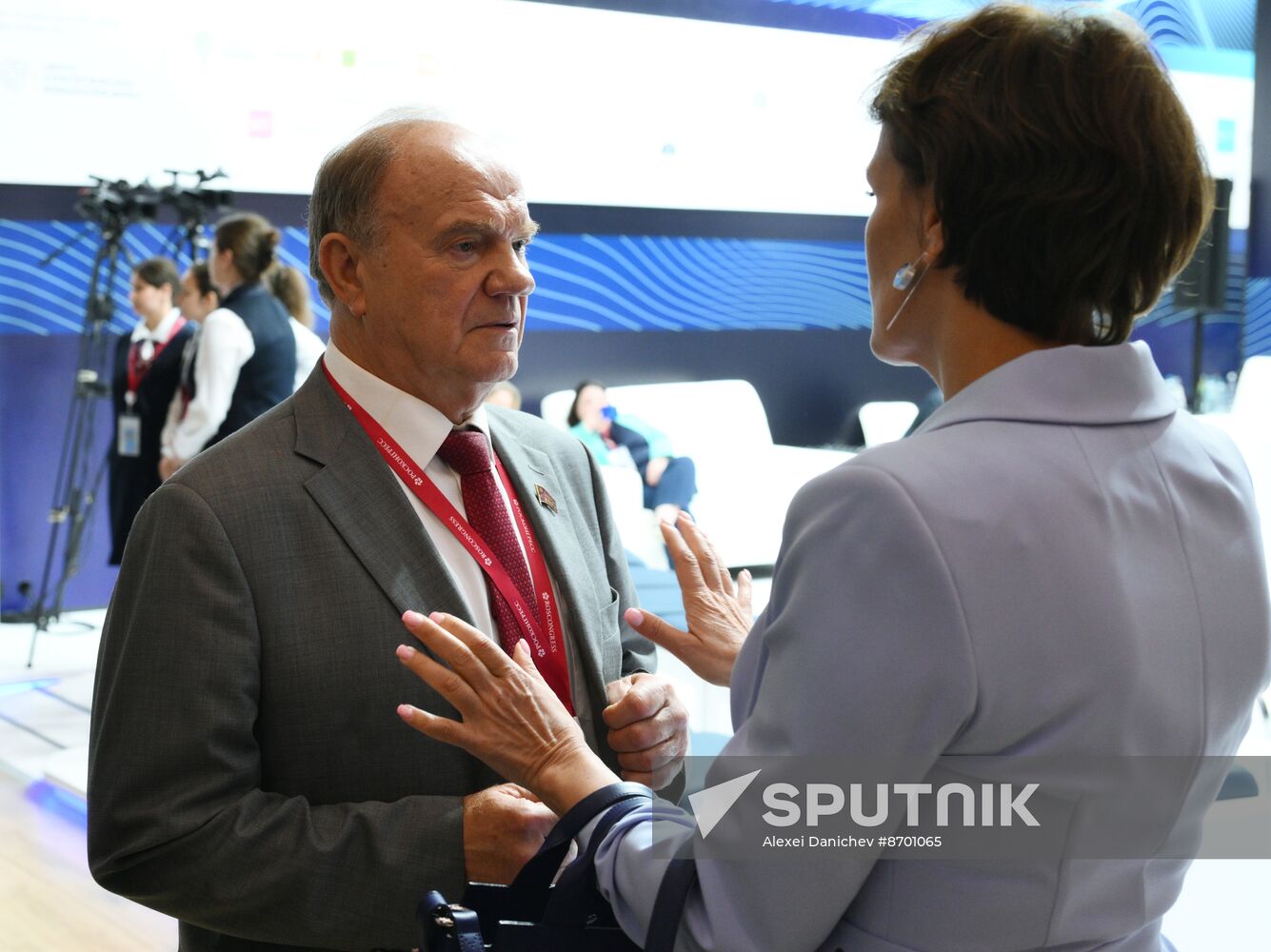 SPIEF-2024. Guests ahead of the plenary session