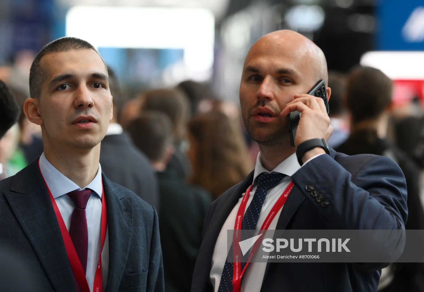 SPIEF-2024. Guests ahead of the plenary session