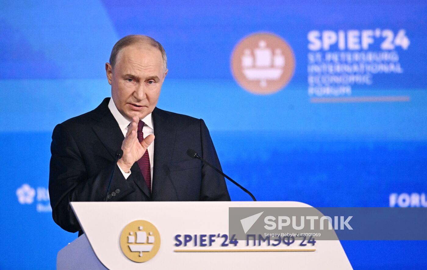 SPIEF-2024. Plenary Session