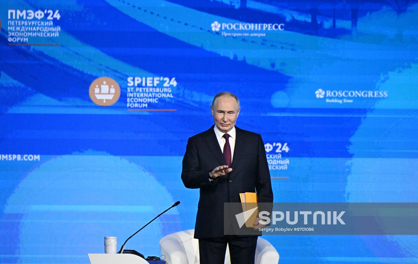 SPIEF-2024. Plenary Session