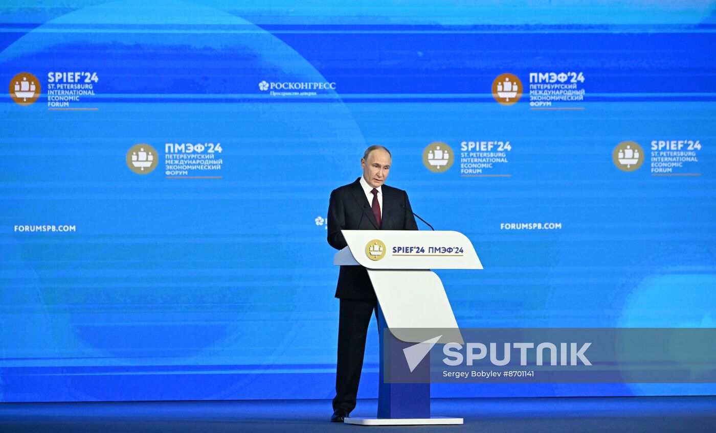 SPIEF-2024. Plenary Session