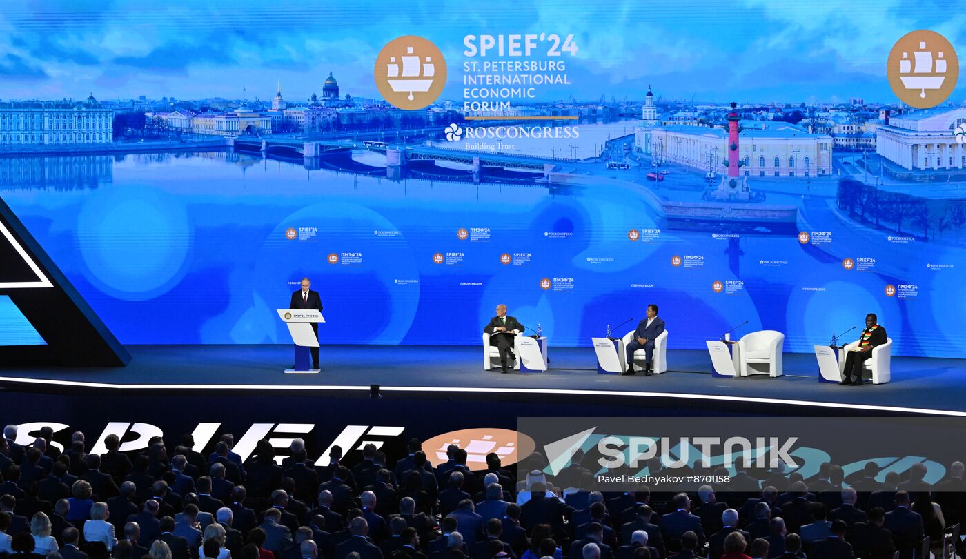 SPIEF-2024. Plenary Session