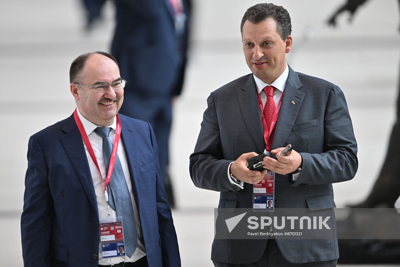 SPIEF-2024. Guests ahead of the plenary session