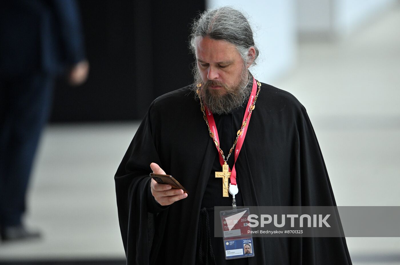 SPIEF-2024. Guests ahead of the plenary session