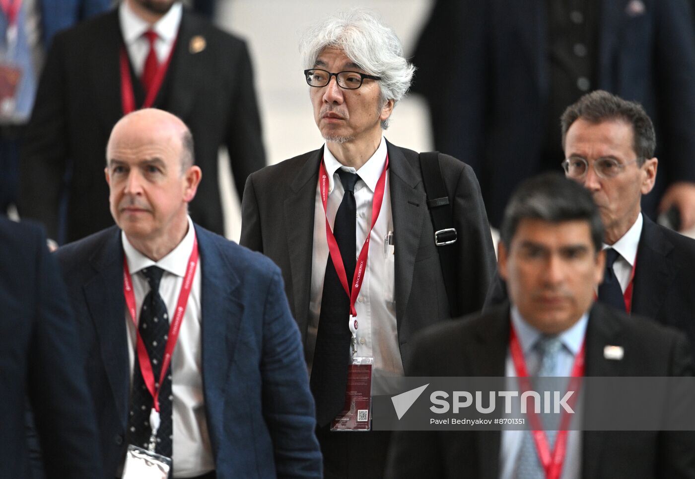 SPIEF-2024. Guests ahead of the plenary session