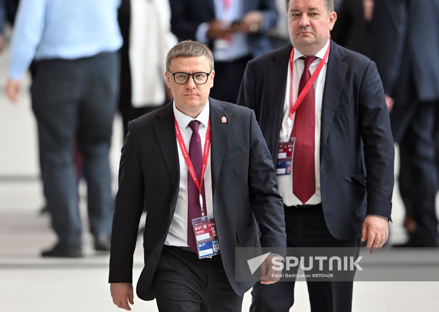 SPIEF-2024. Guests ahead of the plenary session