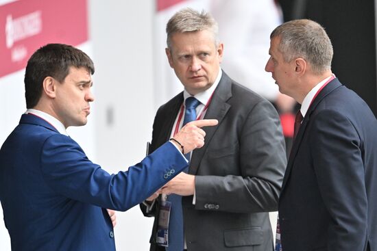 SPIEF-2024. Guests ahead of the plenary session