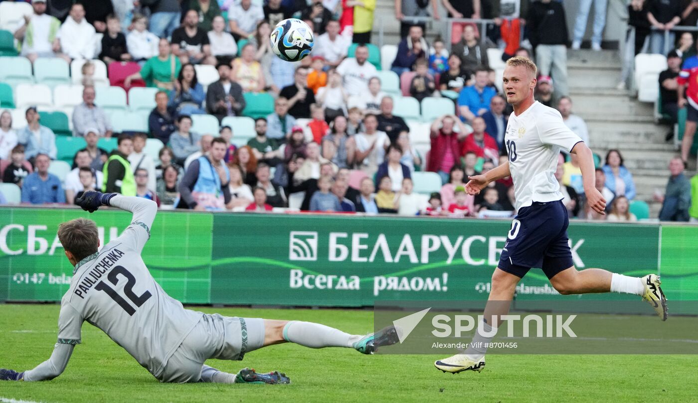 Belarus Soccer Friendly Belarus - Russia