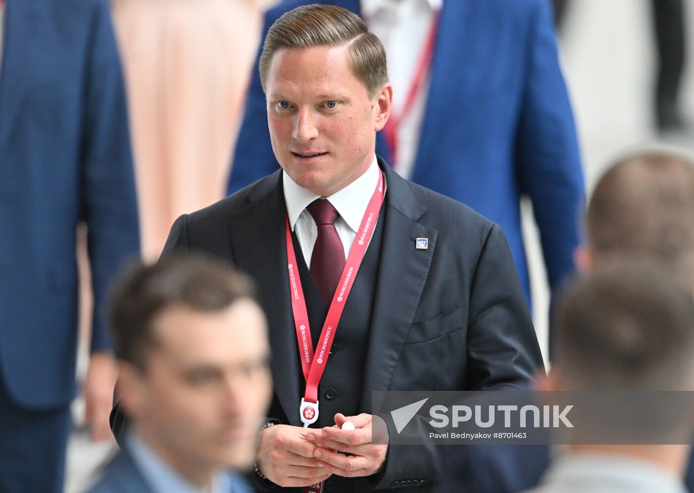 SPIEF-2024. Guests ahead of the plenary session