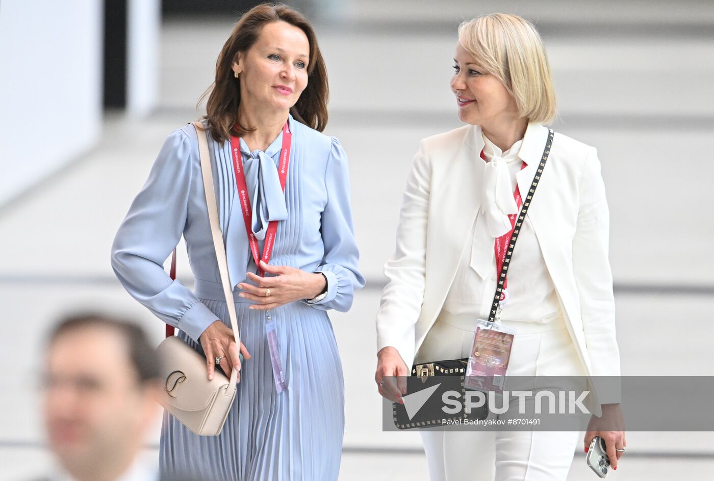 SPIEF-2024. Guests ahead of the plenary session