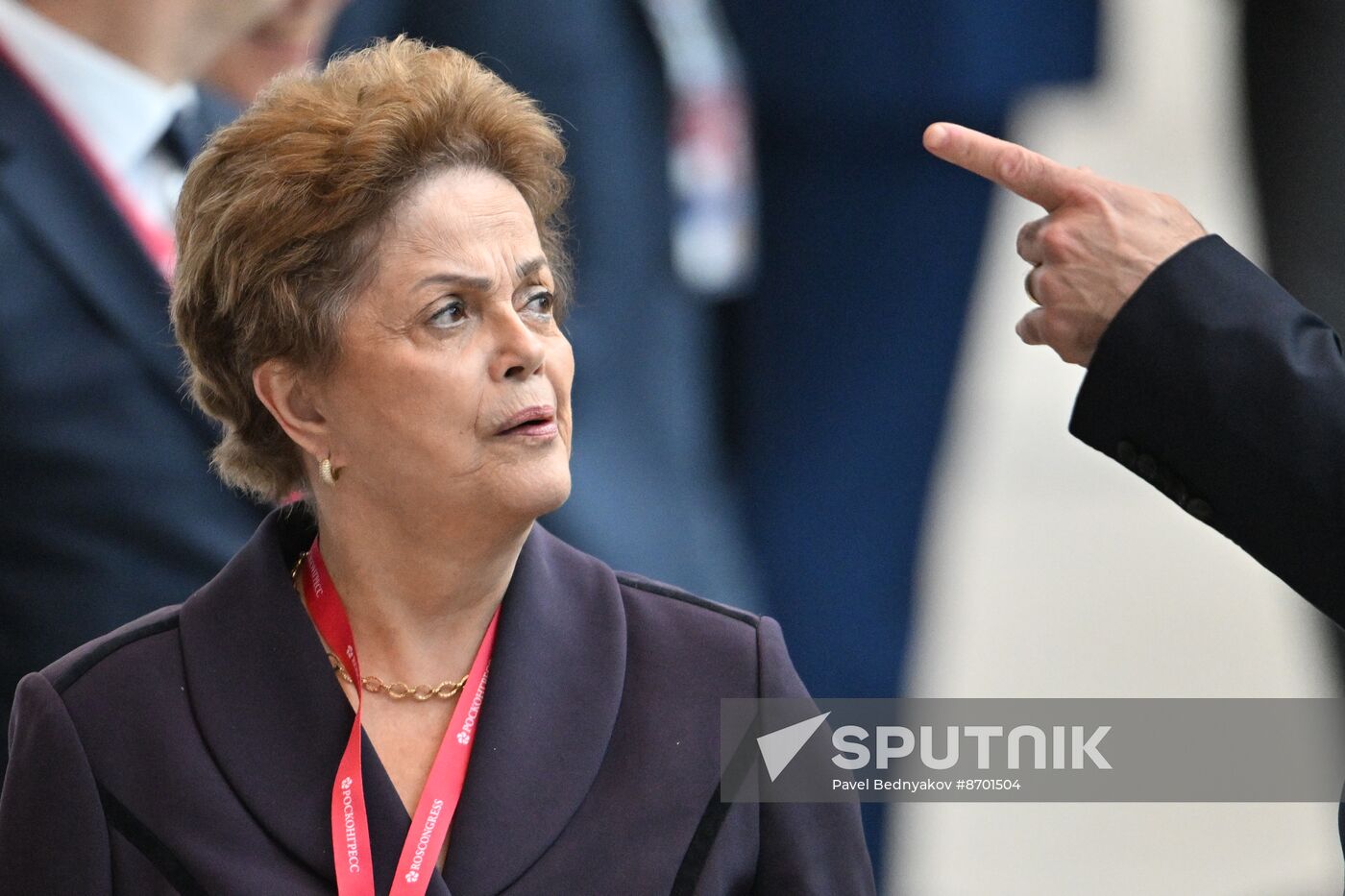 SPIEF-2024. Guests ahead of the plenary session