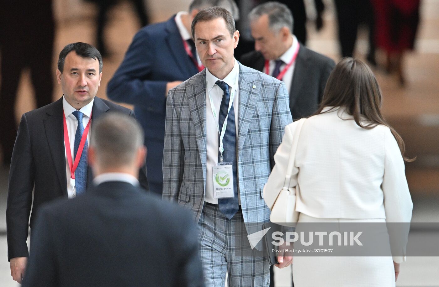 SPIEF-2024. Guests ahead of the plenary session