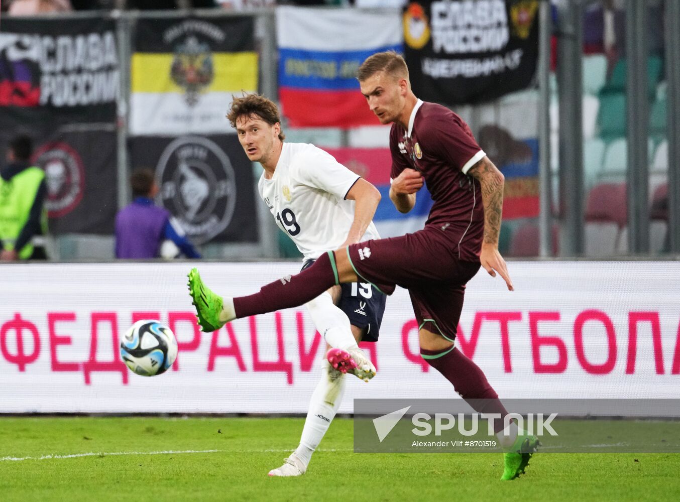 Belarus Soccer Friendly Belarus - Russia