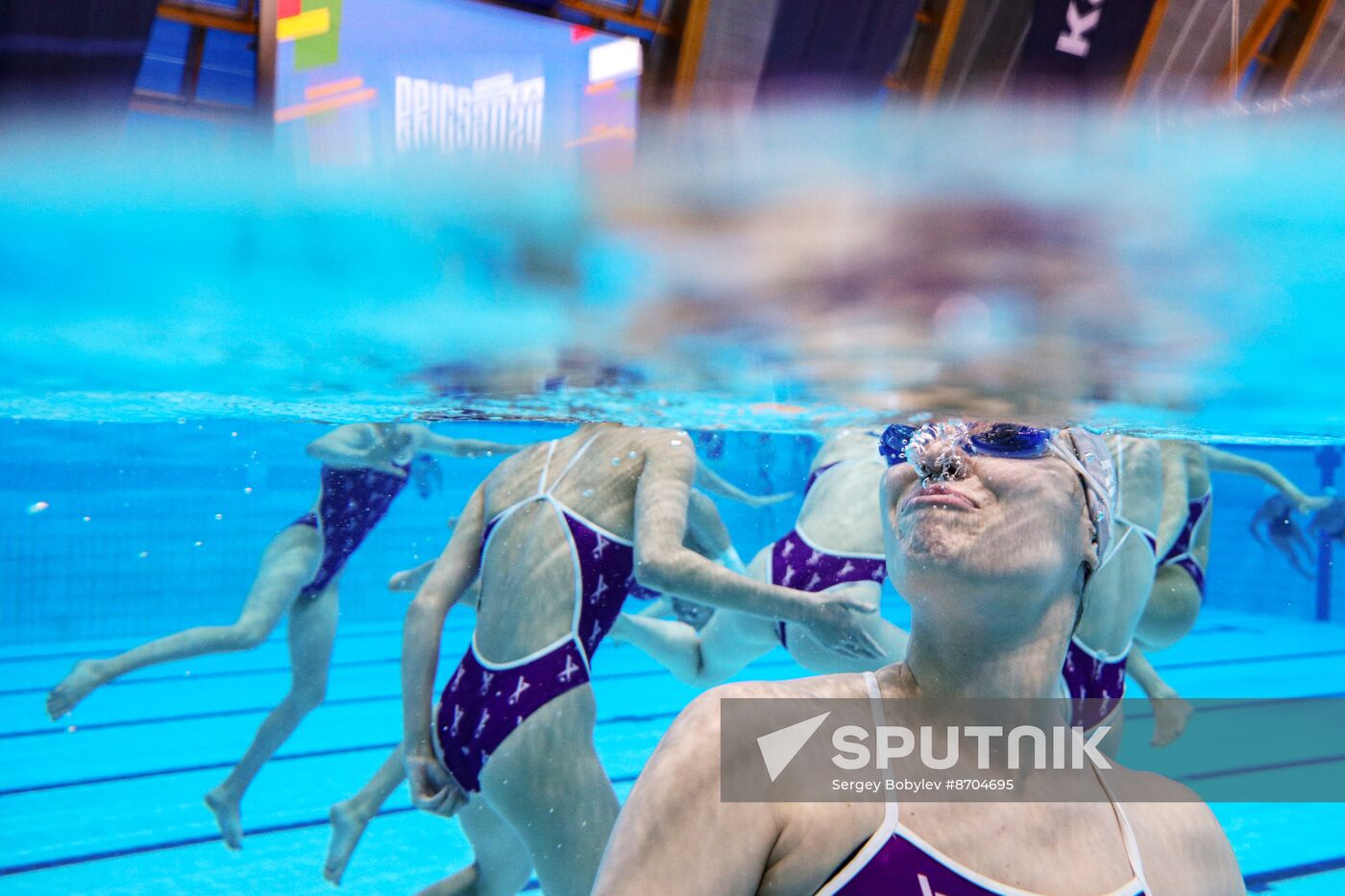 Russia BRICS Sports Games Artistic Swimming Training