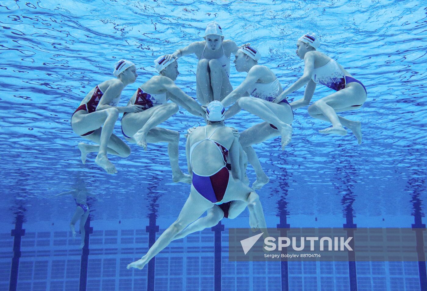 Russia BRICS Sports Games Artistic Swimming Training