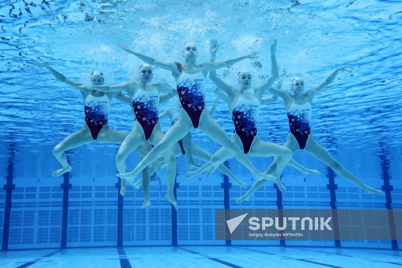 Russia BRICS Sports Games Artistic Swimming Training