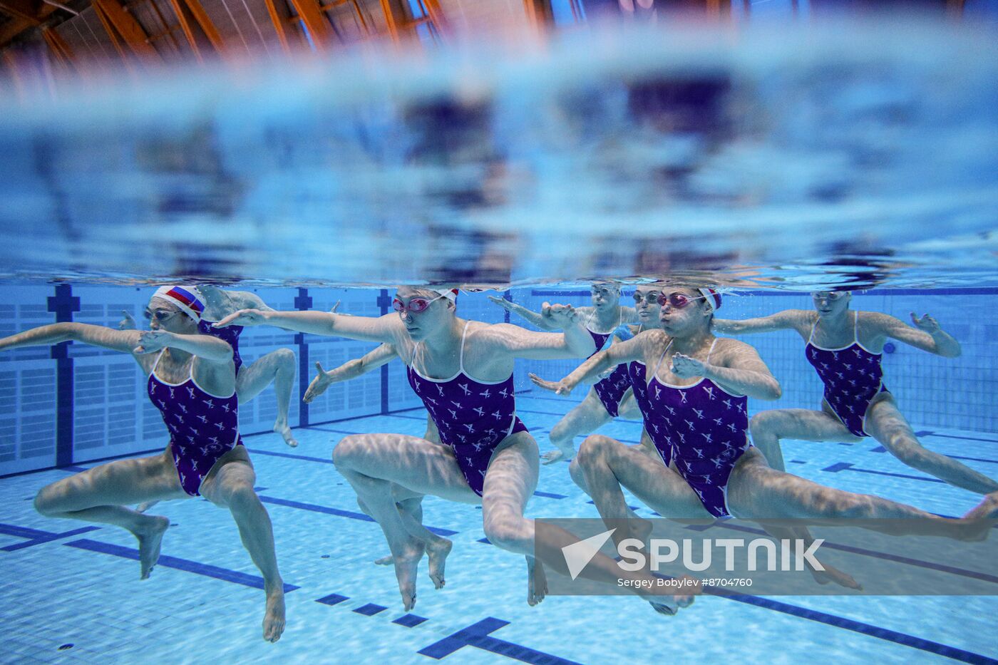 Russia BRICS Sports Games Artistic Swimming Training