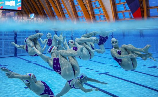 Russia BRICS Sports Games Artistic Swimming Training