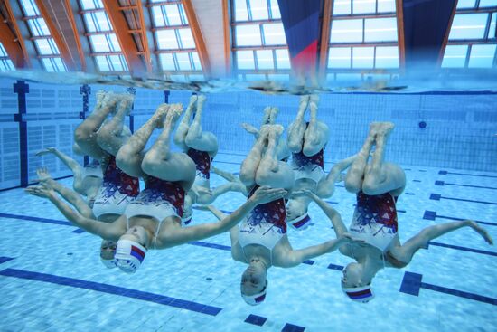 Russia BRICS Sports Games Artistic Swimming Training