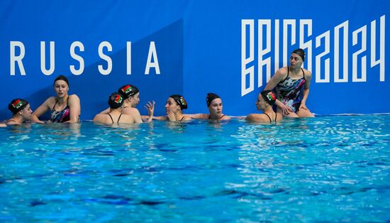 Russia BRICS Sports Games Artistic Swimming Training